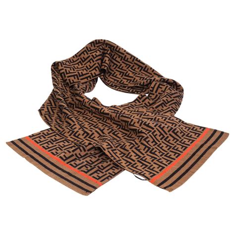 fendi orange scarf|fendi vintage scarf.